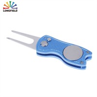 Golf Accessories Switchblade Style Repair Divot Tool