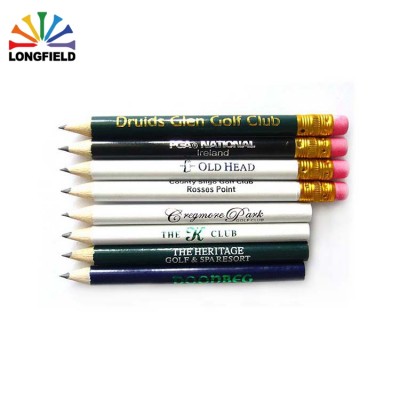 Wholesale Custom Print Golf Pencil 2B Wooden With Logo